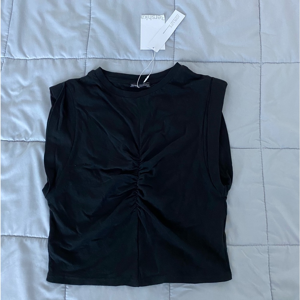 NWT black crop top from BERSKA